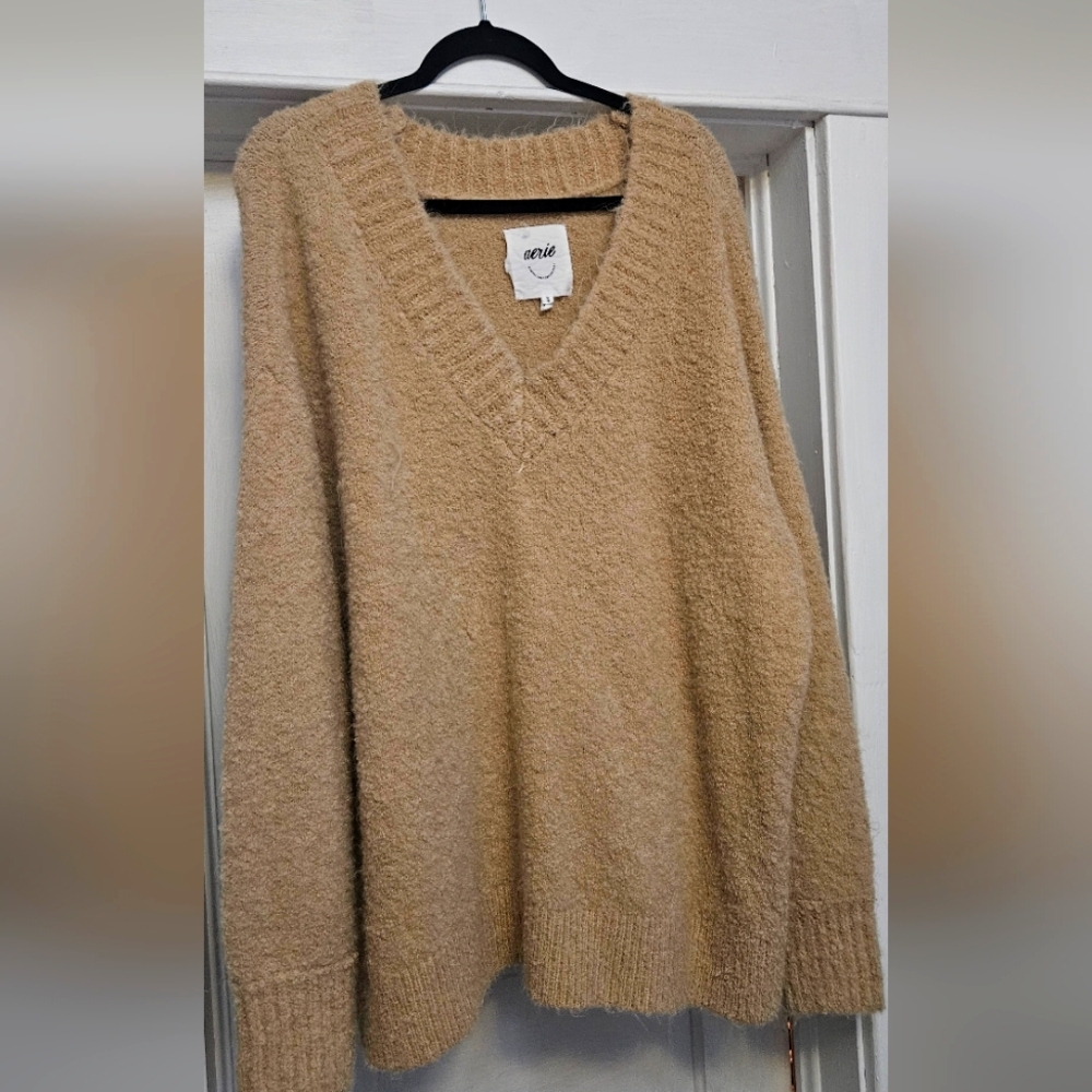 Aerie Warm Tan Knit Sweater